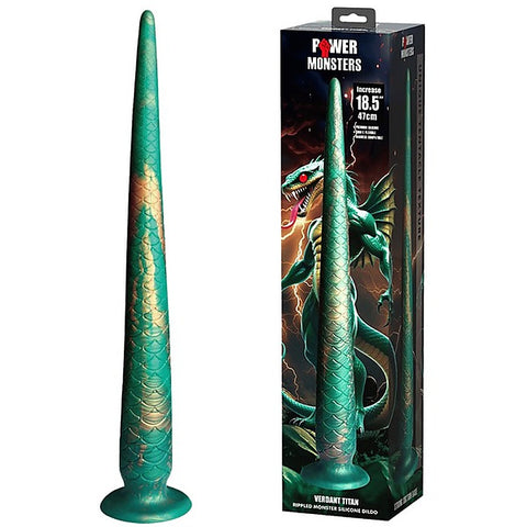 Verdant Titan 18.5 Inch Monster Silicone Dildo by Baile