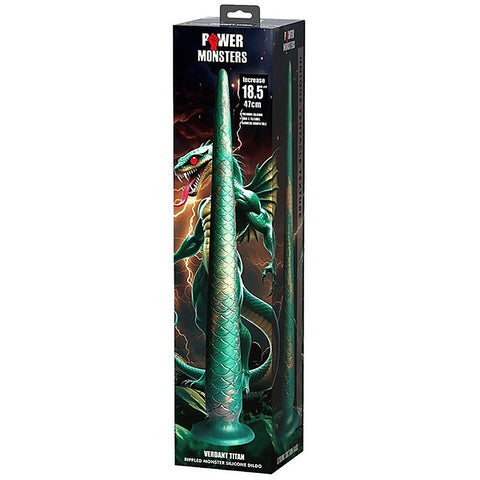Verdant Titan 18.5 Inch Monster Silicone Dildo by Baile