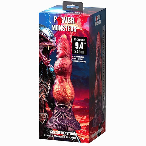 Savage Beastlord 9.4 Inch Rippled Silicone Dildo by Baile