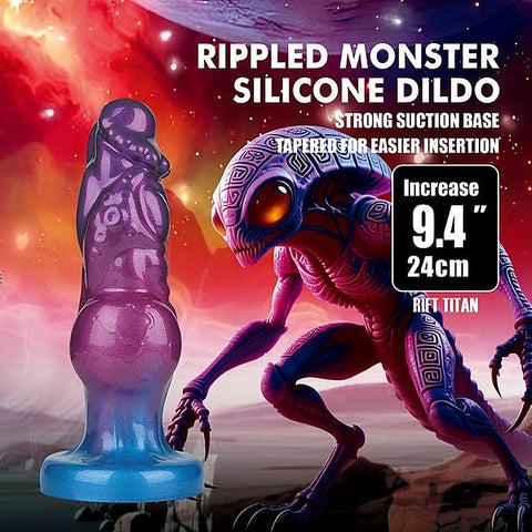 Rift Titan 9.4 Inch Inflatable Monster Silicone Dildo