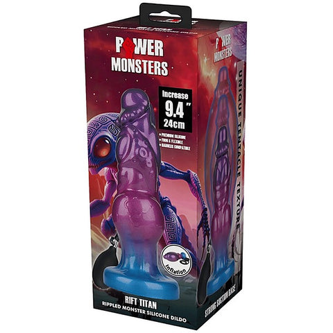Rift Titan 9.4 Inch Inflatable Monster Silicone Dildo