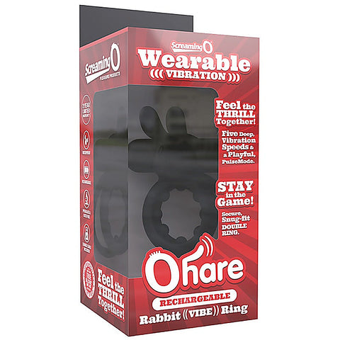 Ohare Rechargeable Vibrating Cock Ring by Screaming O