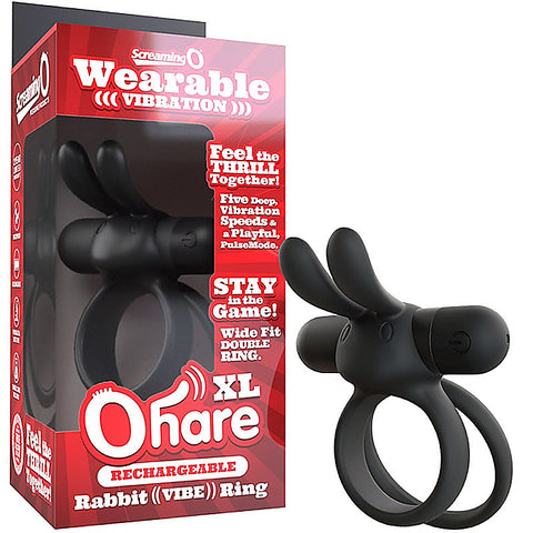 Ohare XL Rechargeable Rabbit Vibe Penis Ring by Screaming O