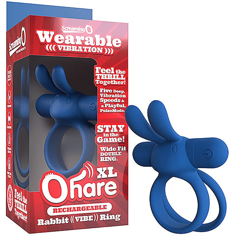 Ohare XL Rechargeable Rabbit Vibe Penis Ring by Screaming O