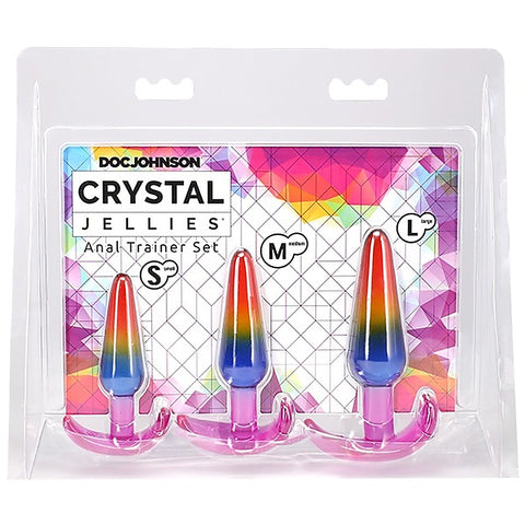 Crystal Jellies TPE Anal Trainer Set by Doc Johnson
