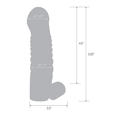 Blue Line 5.25 Inch Vibrating Male Penis Enhancing Sleeve