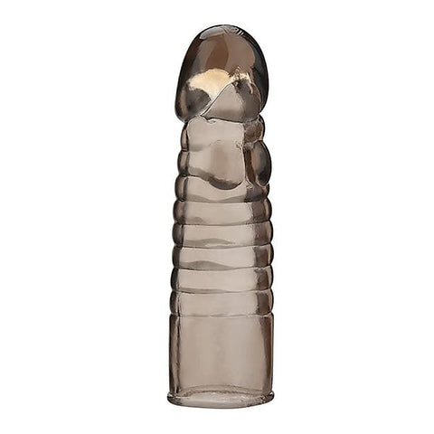 Blue Line 6 Inch Ribbed Realistic Penis Extension Sleeve