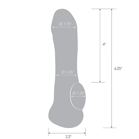 Blue Line 6.75 Inch Girthy Penis Enhancing Sleeve Extension
