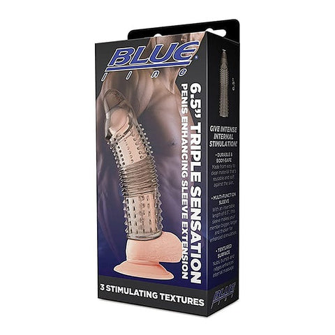 Blue Line 6.5 Inch Triple Sensation Penis Sleeve Extension