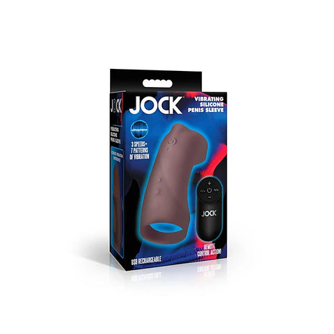 JOCK Vibrating Silicone Penis Sleeve by Curve Toys