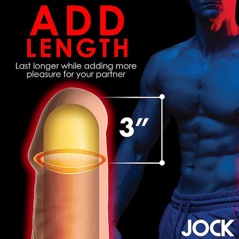 JOCK Extra Long 3 Inch Penis Extension Sleeve by Curve Toys