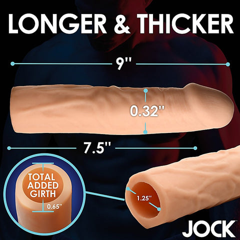 JOCK Extra Long 1.5 Inch Penis Extension Sleeve