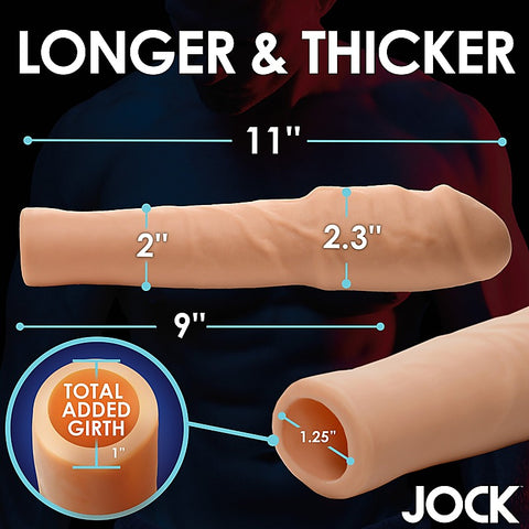 JOCK Extra Thick 2 Inch Penis Extension Sleeve by Curve Toys