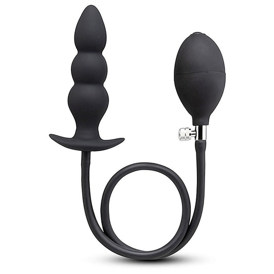 Beaded Silicone Inflatable Anal Plug by B-Vibe