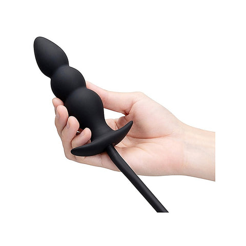 Beaded Silicone Inflatable Anal Plug by B-Vibe