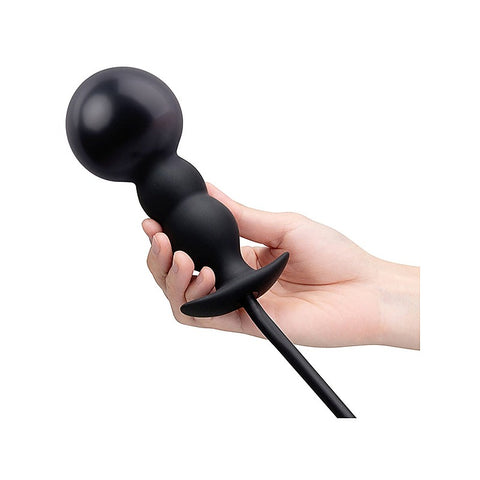 Beaded Silicone Inflatable Anal Plug by B-Vibe