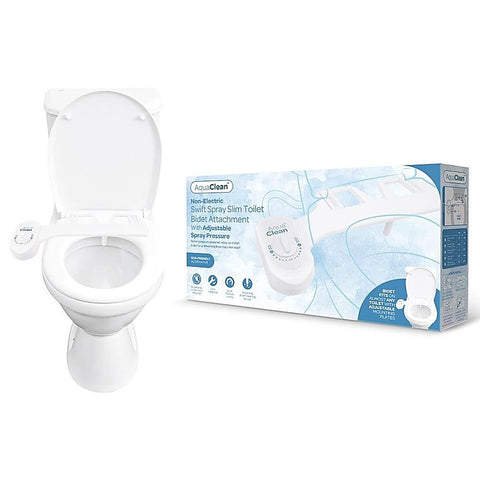 AquaClean Swift Spray Slim Toilet Bidet Attachment by Xgen