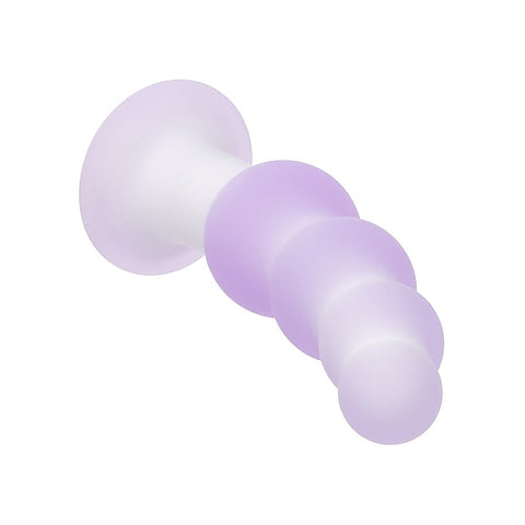 Lavender Haze Beaded Curved Anal Probe by California Exotics