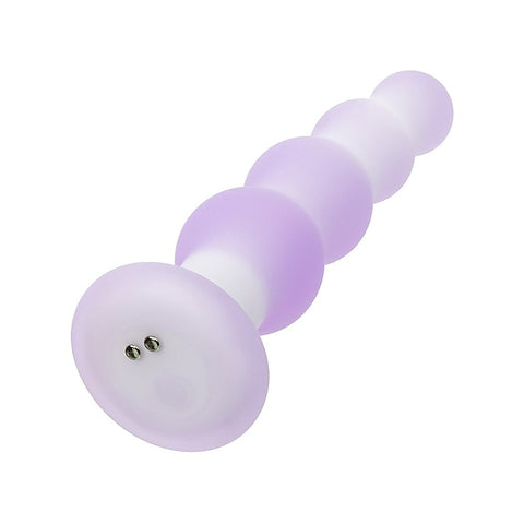 Lavender Haze Beaded Curved Anal Probe by California Exotics