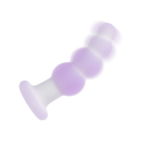 Lavender Haze Beaded Curved Anal Probe by California Exotics