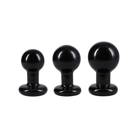 The Classic Round 3 Piece Butt Plug Set by Doc Johnson