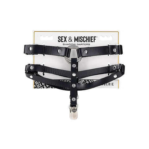 Sex and Mischief Shadow Bondage Garters by Sportsheets