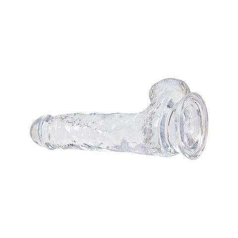 Crystal Addiction 7 Inch Clear Dildo with Balls