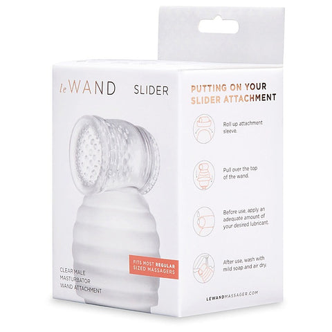 Clear Male Masturbator Wand Attachment by Le Wand