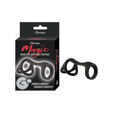 Magic Ridged Cock Strap and Ball Stretcher by Nasstoys