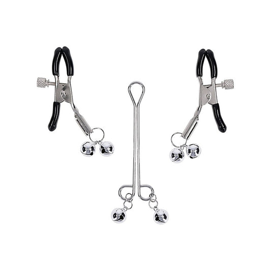 Sex and Mischief Shadow Bell Nipple and Clit Jewelry