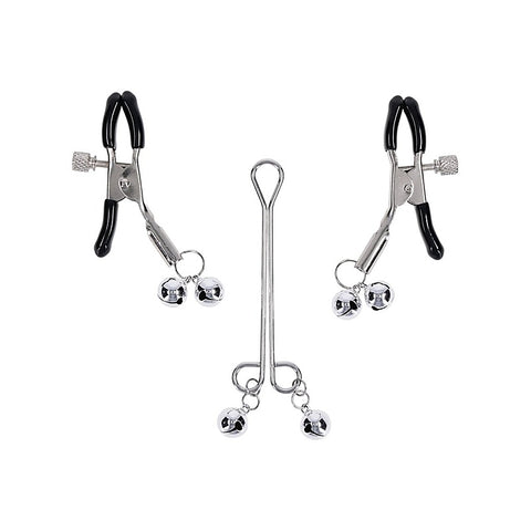 Shadow Bell Nipple and Clit Jewelry by Sportsheets