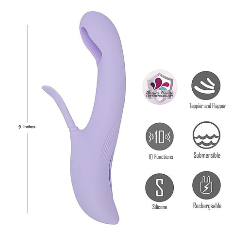 CHARLI USB Rechargeable Flapping & Tapping Rabbit Vibe