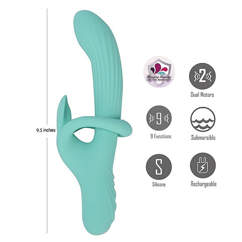 TENLEY USB Rechargeable Gyrating Rabbit Vibrator