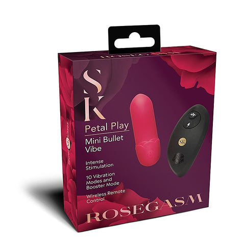 ROSEGASM Petal Play Mini Bullet with Remote by Xgen Products
