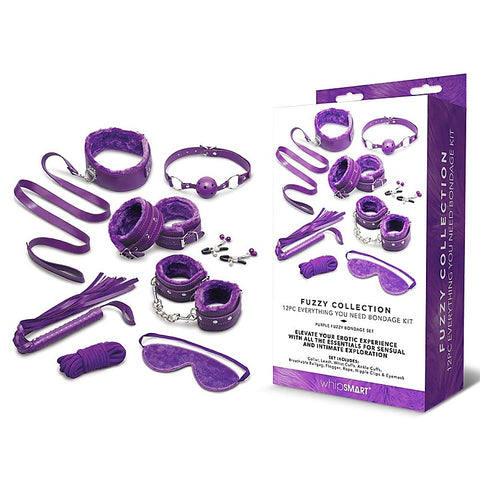 WhipSmart Fuzzy Everything You Need 12 Piece Bondage Kit
