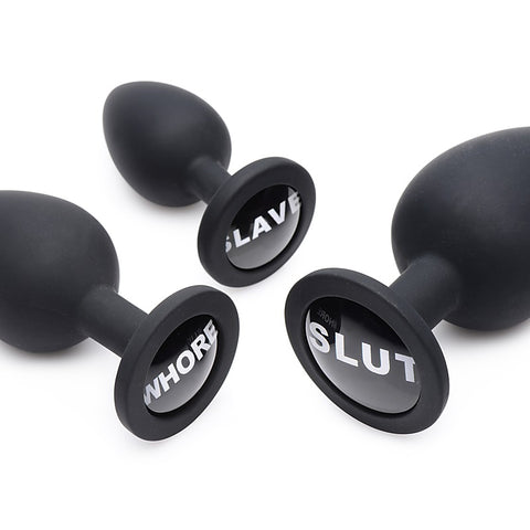 Dirty Words Anal Plug Set by XR Brands