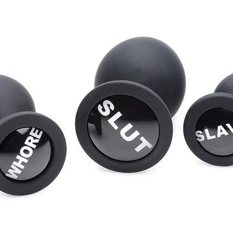 Dirty Words Anal Plug Set by XR Brands