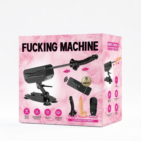 Deluxe Sex Machine with Remote Control and Accessories
