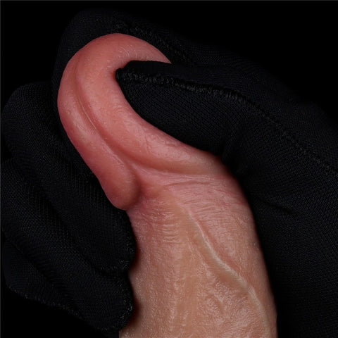 Realistic Dual Layered Silicone Dildo with Balls Suction