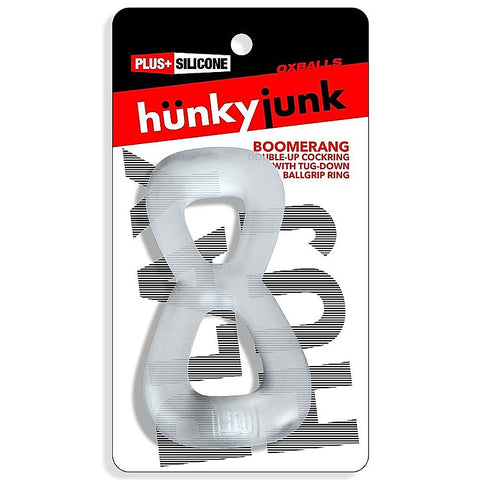 Boomerang Double Cockring Ball Stretcher by Hunkyjunk