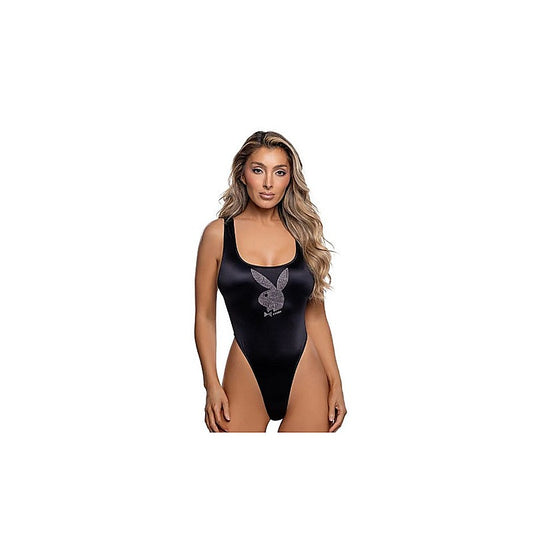 Bling Bunny Stretch Fabric Womens Teddy by Playboy Lingerie