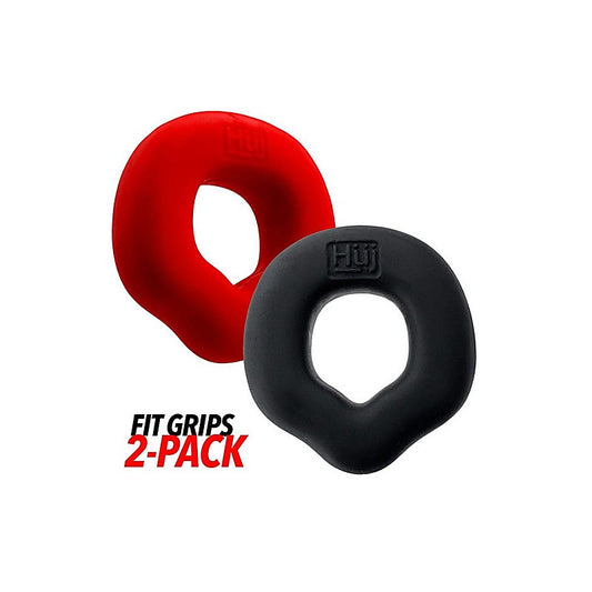 Fit Grips 2 Piece Ergo Mens Cock Ring Set by Hunkyjunk