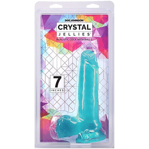 7" Realistic Cock with Balls by Doc Johnson