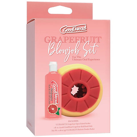 Grapefruit Blowjob Masturbator Set by Doc Johnson