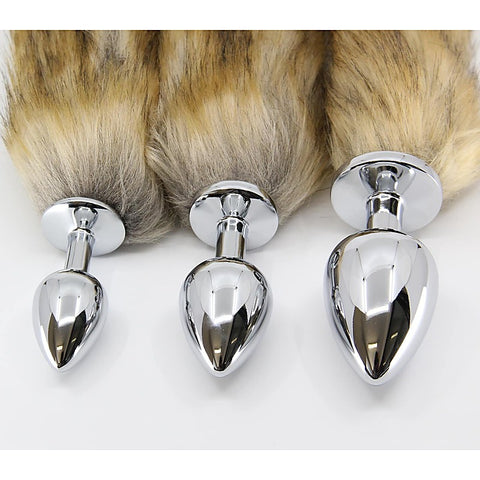 Fox Tail Aluminium Alloy Butt Plug Small