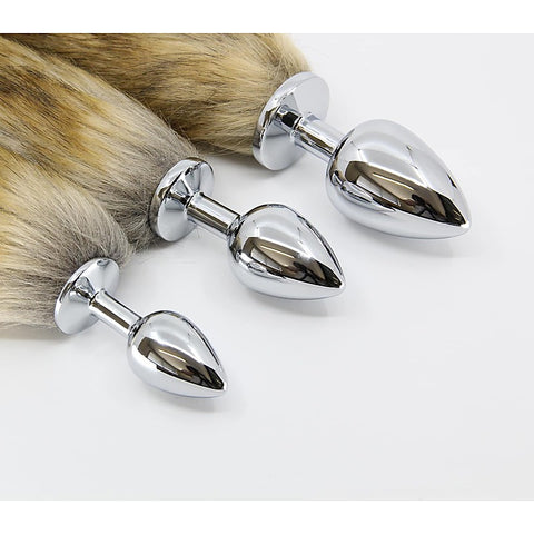 Fox Tail Aluminium Alloy Butt Plug Small