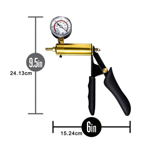 Brass Hand-Held Male Vacuum Penis Pump by BDStyle
