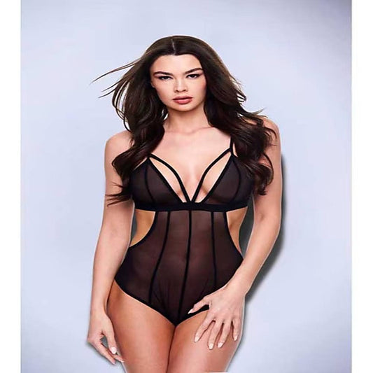 Sexy Crotchless Mesh Womens Teddy by Baci Lingerie
