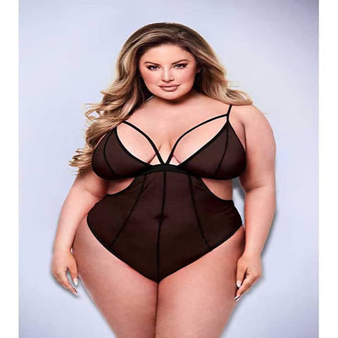 Sexy Crotchless Mesh Womens Teddy by Baci Lingerie
