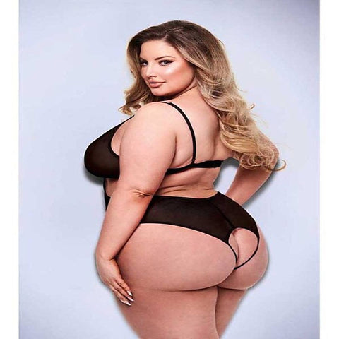 Sexy Crotchless Mesh Womens Teddy by Baci Lingerie